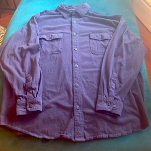 Rivers End 2XL Mens button down, long-sleeved Navy shirt.